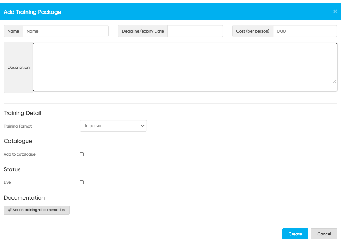 Creating training packages and assigning users Weekly10